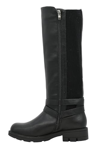 Corkys Footwear Women's Hay Bale 1.25-Inch Heeled Boot, With a Pull-On Loop, Cushioned Insoles For All-Day Wear, Dual Adjustable Ankle Buckles, and a Sock Top Back