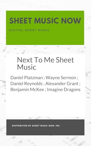 Next To Me Sheet Music (English Edition)