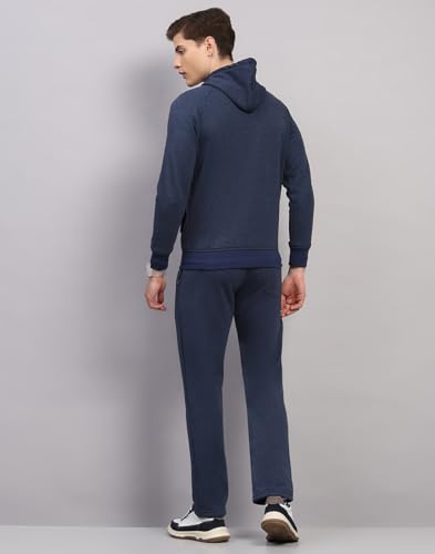 Image of Monte Carlo Mens Regular Fit Solid Collar Neck Full Sleeves Winter Tracksuit| Men Track Suit | Stylish Sportswear Set with Jacket and Lower | Activewear Set For Men's (Pack Of 1)