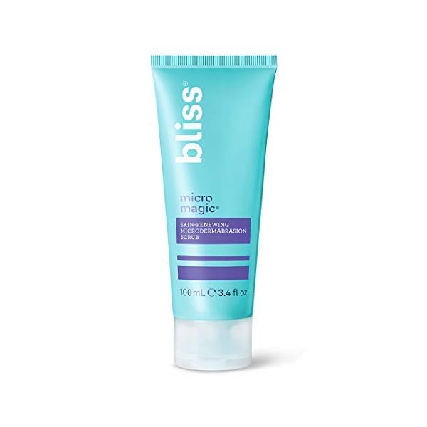 bliss Micro Magic | Skin-renewing Microdermabrasion Scrub | Straight-from-the-Spa | Tightens Pores & Brightens Skin | Paraben Free, Cruelty Free | 3.4 fl oz