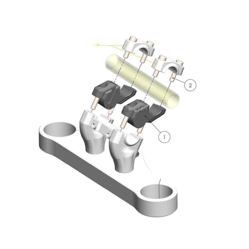 Accessoires support de serrage pour guidon moto de 2019 à 2023 - 6