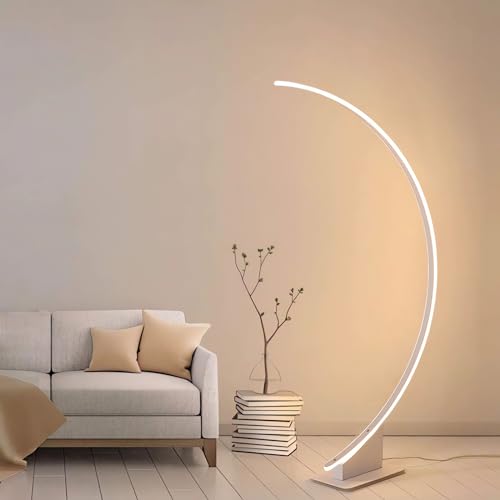 LANMOU Bogenlampe LED Modern Wohnzimmer Stehlampe Dimmbar mit...