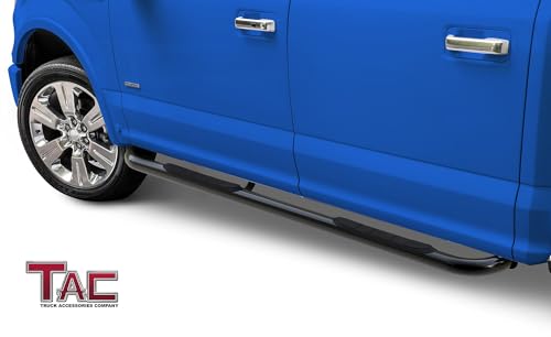 Estribos TAC para Dodge Dakota Quad Cab 2000-2004 3 pulg. negros miniatura 2