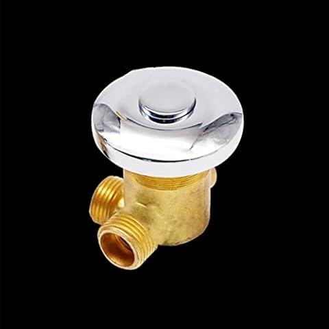 AFUDER Thermostatic Brass Shower Mixer Tap Valve Tap 1 Way Outlet Cold and Hot Water Mix Wall Mounted (Control Switch) Cover