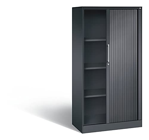 Rollladenschrank ASISTO Höhe 1617 mm Breite 800 mm schwarzgrau schwarzgrau C+P