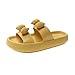 HKun Printemps Pantoufles pour Femmes à Fond épais Arc vêtements extérieurs Confortables Muffin Bas Ensemble Pied Pantoufles pour Femmes,Jaune,40-41