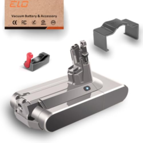 Image of ELO Dyson V11 Screw-in Replacement Battery 5000mAh for Animal, Absolute, Pro, Torque Drive, SV14, 25.2V, UL Certified, 95min ECO, Part 970145-06, 2 Filters + Clip + Screws