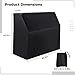 Upright Piano Cover, Piano Full Cover Dustproof Waterproof, Silver-coated Oxford Fabric Piano Protective Cover Black, Block Sunlight, Moisture, Dust