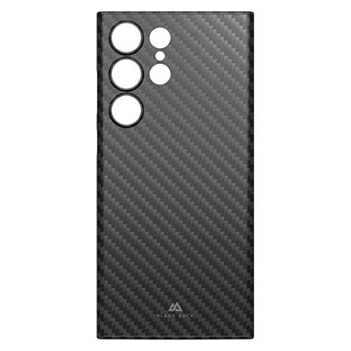 Black Rock - Dünne Hülle Carbonhülle Case Passend für Samsung Galaxy S23 Ultra 5G I Handyhülle, Ultra Dünn, Fiber Cover (Flex Carbon Schwarz)