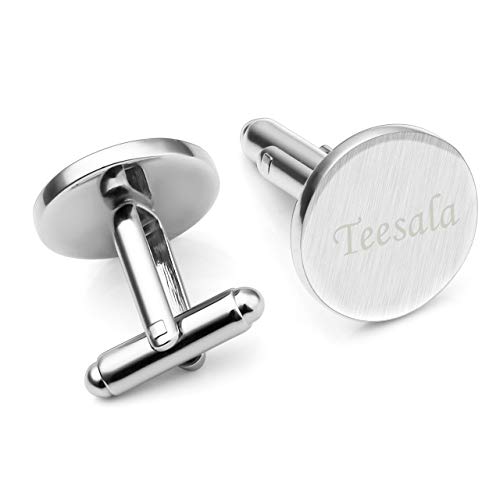 Mancuernillas clásicas personalizadas en acero inoxidable para hombres miniatura 2