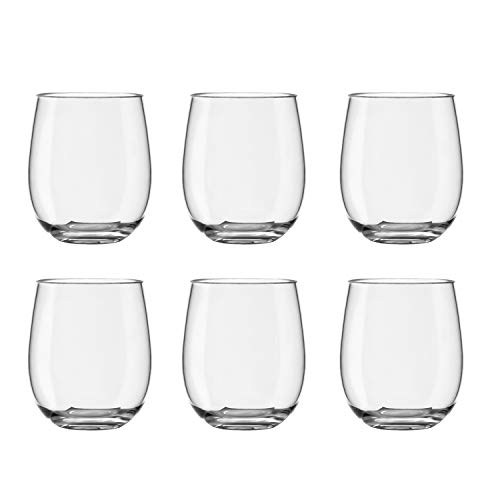 TarHong Montana Stemless Glass, 18 oz., Premium Acrylic Drinkware, Set of 6