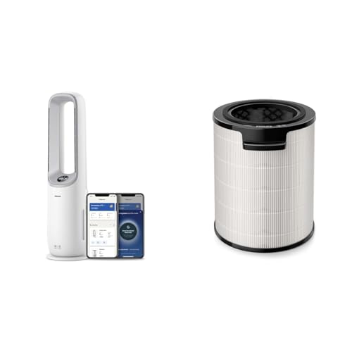Philips Air Performer 2-in-1: Luftreiniger und Kühlgebläse & Ersatzfilter Integrierter 3-in-1-Filter für Luftreiniger AMF870 und AMF765