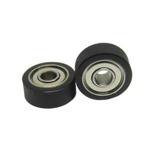 Rouleaux de polyuréthane 10mm avec roulements 693Z PU69310-4 pour le guidage de meubles - 5 pièces