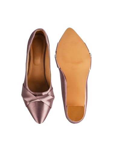 Image of TRYME Chunky Heel Bellies Women's Fashion Pointed Block Heel Pump Shoes for Party and Formal Occasions