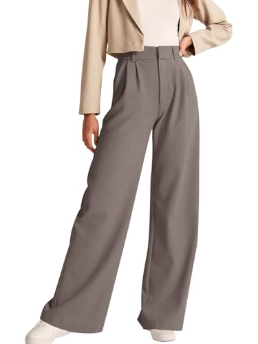 Image of NIMIN High Waisted Work Pants for Women Business Casual Outfits 2026 Office Dress Pants Trousers with Pockets