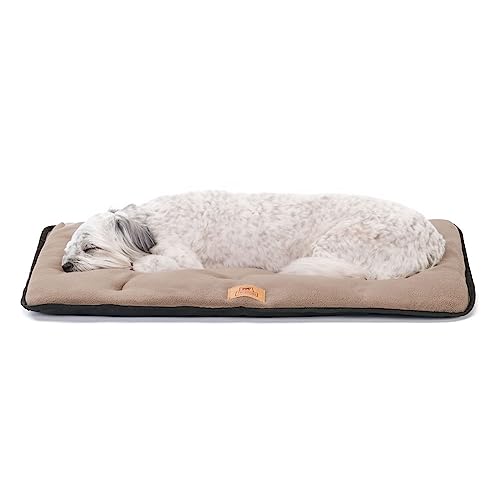 Ferplast Cuccia Cane e Gatto in Caldo Micropile, Double Face Antigraffio e Impermeabile, JOLLY Taglia Piccola, Materassino Lavabile in Lavatrice a 30°, 57 x 38 x 3,5 cm, Nero