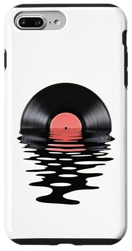 ビニールウォーターミラー レトロミュージック スマホケース iPhone 7 Plus/8 Plus 用