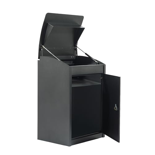 宅配ボックス 屋外 大容量 防水 ダイヤル錠付き 複数投函可能 約W44×D35×H64.5cm 大型 宅配BOX 戸建 メールボックス 置き型 ポスト 郵便受け 宅配物 置き配 非対面 盗難防止 防犯対策のサムネイル