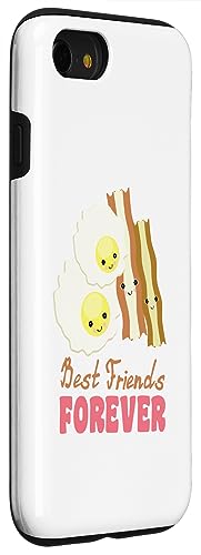 Image of iPhone SE (2020) / 7 / 8 Cute Kawaii Eggs and Bacon BFF Best Friends Forever Case