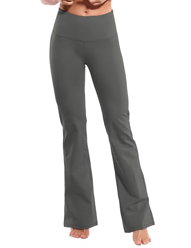 Image of BUBBLELIME 29 inch /31 inch /33 inch /35 inch /37 inch 3 Styles Women's High Waist Bootcut Yoga Pants Basic /Side Pockets Tummy Control Workout Flared