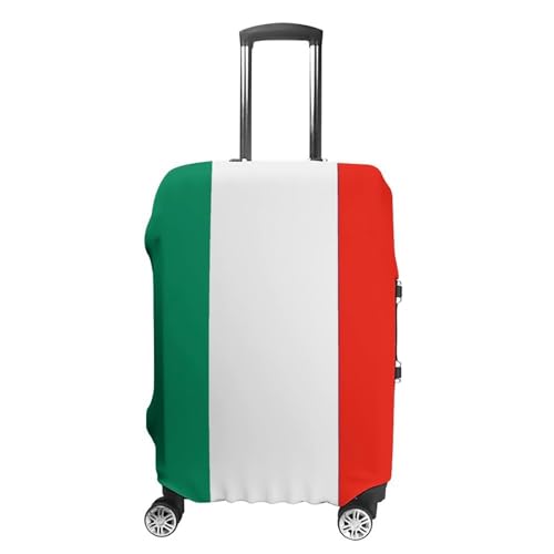 Italy Flag Luggage Cover, Elastic Luggage Protector Fits 19-32in Suitcases, Washable & Anti-Scratch Suitcase Cover for Men Women L