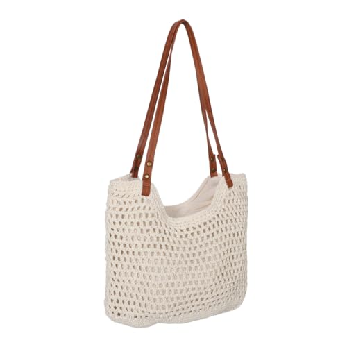 DEARMAMY Bolso tejido bolso de mujer bolsa para cadáveres bolso de mano para mujer bolsas de playa bolsas de mano bolsa de vacaciones bolsa de playa con aislamiento bolsos algodón