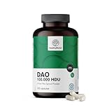 HealthyWorld DAO Diaminoxidase – 100.000–300.000 HDU pro Tagesdosis – 120 Kapseln – Natürliches Enzym aus Erbsensprossen – Patentierte Formel – Normale Histaminwerte – Vegan