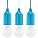 Produktbild HyCell Pull Light 3er Set mit Zugschalter inkl. AAA Batterien - Tragbare LED Lampe warmweiß - Mobile Leuchte ideal für Garten Schuppen Zelt Camping Dachboden Kleiderschrank oder Party Dekoration