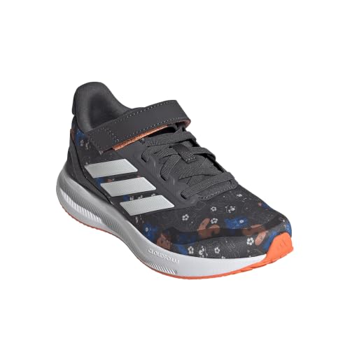 Image of adidas Kids' Marvel Run Falcon 5 Elastic Lace & Strap Shoe