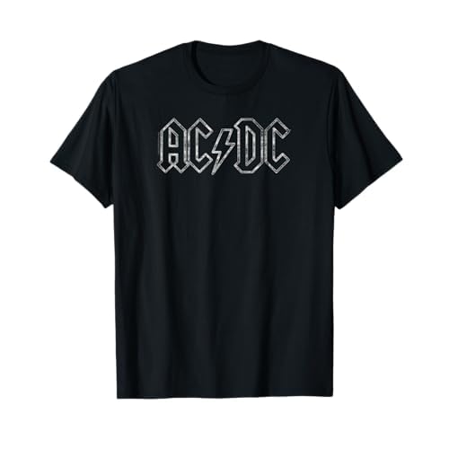 AC/DC Rock Music Band Jagged Logo Camiseta