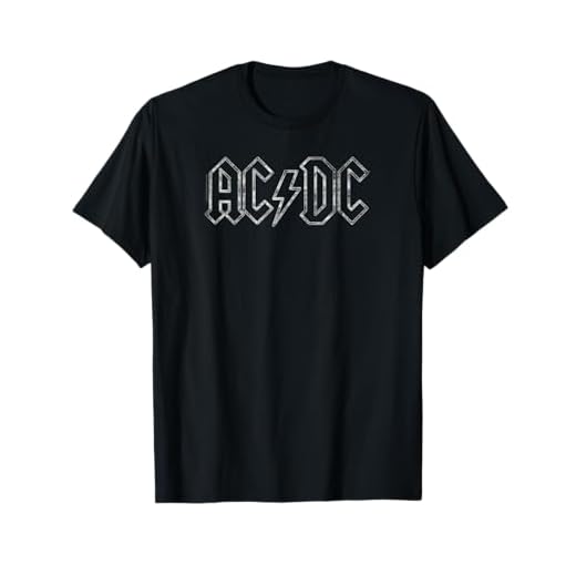 AC/DC Rock Music Band Jagged Logo Camiseta