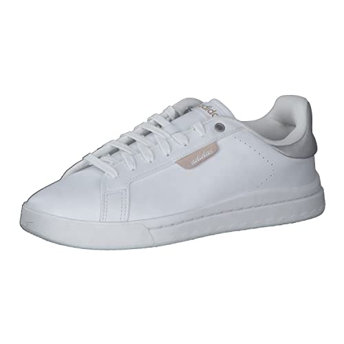adidas Femme Court Silk Shoes, Cloud white/Cloud white/taupe met, 38 EU