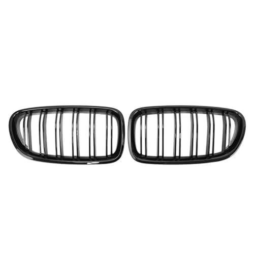 Rejillas superiores para BMW Serie 5 F10 de estilo diamantes plateados