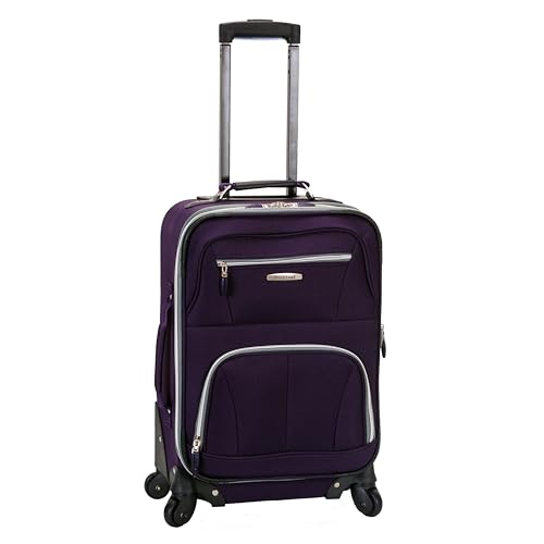 Image of Rockland Polyester Purple Carry-On (F2281-PURPLE)