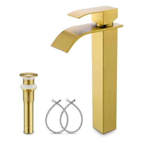 YardMonet Brushed Gold Vessel Sink Faucet Cover