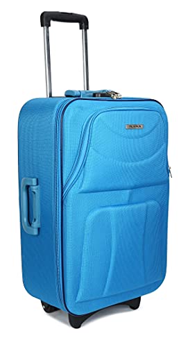 Image of Trumpkin Polyester 21.65 inches Soft Suitcase (Luggage Outside Blue)