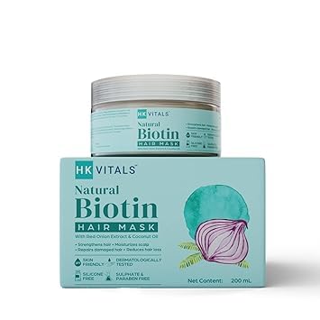 Mascarilla capilar de biotina con extracto de cebolla roja y aceite de coco, crema de spa para el cabello para mujeres y hombres, fortalece el