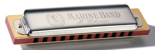 Harmonica Richter diatonique Hohner Marine Band 12 trous – Do - Les Beatles, Paul McCartney, John Lennon, RIngo Starr, George Harrison Harmonica Richter diatonique Hohner Marine Band 12 trous - Do