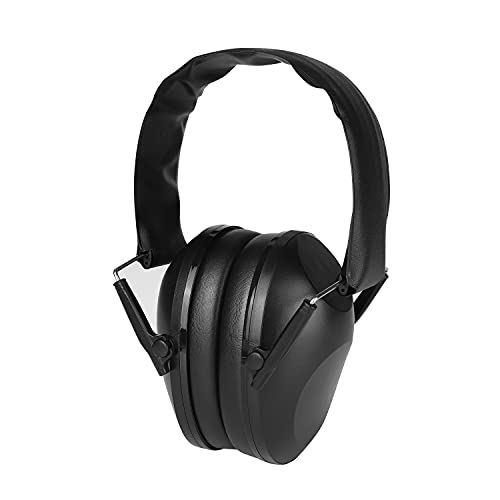 Safety Ear Defenders Earmuffs for Shooting Noise Reduction Ear Protectors Foldable Hearing Protection Headphones Adjustable Headband with Soft Foam Ear Cups for Construction Gardening Working Sleeping