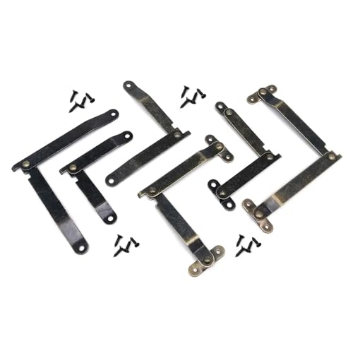 Charnière de support de couvercle limiteur d'ouverture pour coffret bois - 5