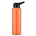Boccetta per vuoto in acciaio inossidabile con coperchio sportivo sportivo a doppia parete Costruzione - Coppa anti-scottatura perfetta a tenuta d'acqua - Portatile per zaino esterno,Orange
