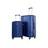 Parajohn Lightweight 2 Pieces ABS Hard Side Travel Luggage Trolley Bag Set 20/28 Inch-Navy