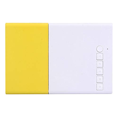 Proiettore YG-300 0.8-2M 24-60 Pollici 400-600 Lumen proiettore LED HD Home Theatre con 3 in 1 Video Convert Cavo e Telecomando, Dimensioni: 12,6 x 8,6 x 4,6 cm, EU Plug LFQ