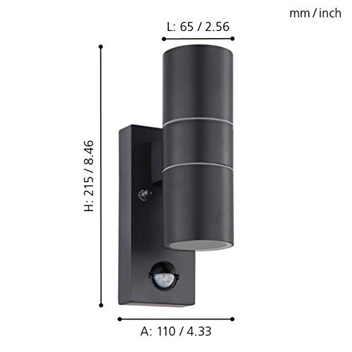 Applique murale extérieure Eglo Riga 5 en acier galvanisé durable IP44 - 8