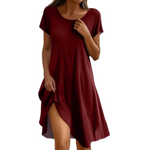 Angebote des Tages Heute Etuikleid Damen Elegant Kleider Festliche Midikleid Lange Strandkleid Luftig Italienische Mode Kleid Lang Damen Midi Kleider...