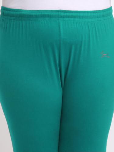 Image of Soft Cotton Ankle Lenght Solid Regular and Plus 35 Colours Leggings for Womens and Girls (Sizes :- M to 6XL)