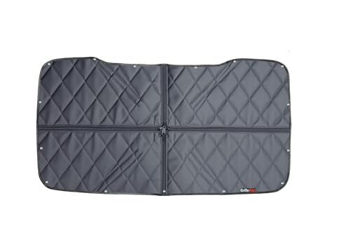 Image of Fits Freightliner Cascadia 2017 & Older (Check Picture #2 For Fitment) Winter Front Grille Cover With Upgraded Extreme Cold YKK Zipper (Includes Installation Kit)