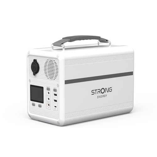 STRONG P800 Station d'Énergie Portable, Batterie LFP 691,2Wh, Générateur Solaire 800W Peak, Charge Solaire/DC/Voiture, Technologie MPPT, Protection BMS, QC3.0+PD100W pour Camping, Voyage et Urgences