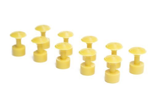 Glue Pulling Tabs - Dime Size Yellow Spiral Tabs