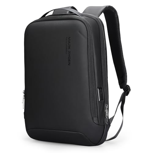 MARK RYDEN Slim Laptop Backpack with USB & Waterproof Shell